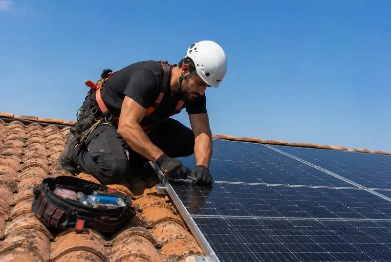 Maintenance et monitoring de panneaux solaires à Upie