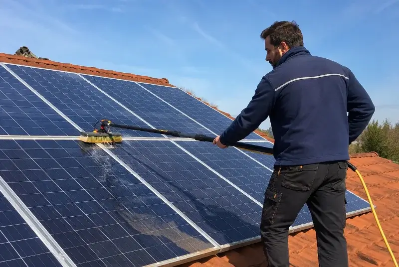 Nettoyage et entretien de panneaux solaires à Upie